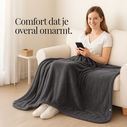 Boobaloo™ Verwarmde Plush Deken – Veilig & Ultiem Comfortabel