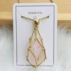 Rozenkwarts / Goud