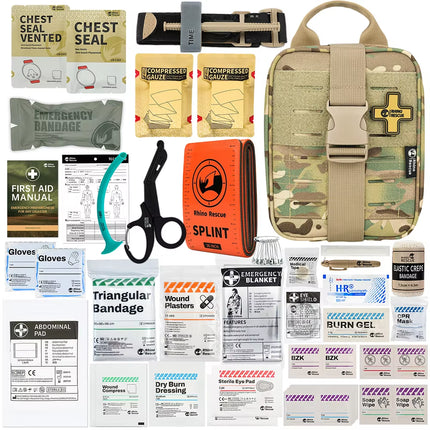 -SE IFAK Trauma First Aid Kit,Tactical Medical Pouch for Car Home Travel Hiking and Camping,Emergency Survival Gear