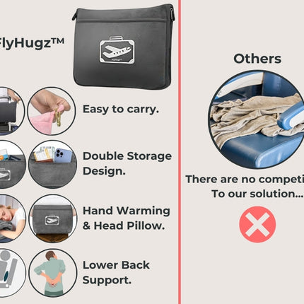 FlyHugz® Blanket & Comfort Bag