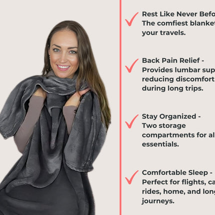 FlyHugz® Blanket & Comfort Bag