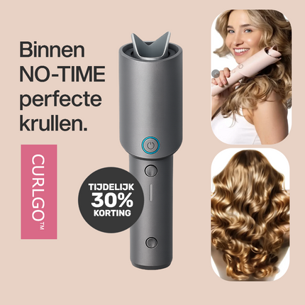 BOUBALOO CURLGO™ – Jouw Draadloze Krulgeheim voor Onderweg en Thuis