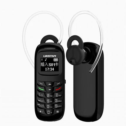 1pc Cell Phone 0.66 Inch Earphone Dialer With Ear Hook Phone Dual Card Dual Standby Mini Mobile Phone Dialer Wholesale