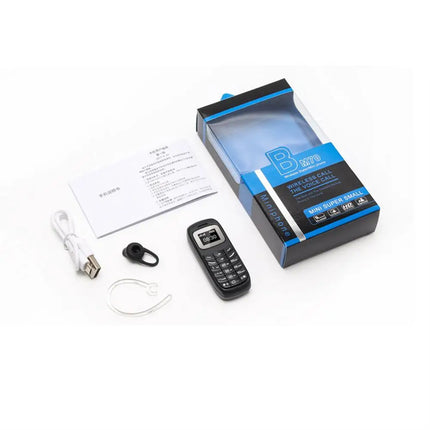 1pc Cell Phone 0.66 Inch Earphone Dialer With Ear Hook Phone Dual Card Dual Standby Mini Mobile Phone Dialer Wholesale