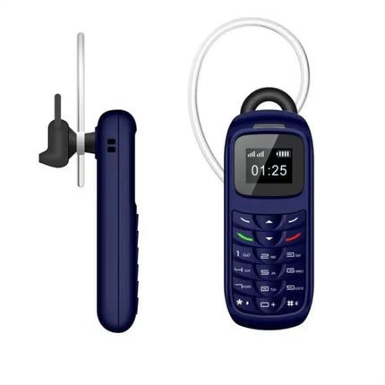 1pc Cell Phone 0.66 Inch Earphone Dialer With Ear Hook Phone Dual Card Dual Standby Mini Mobile Phone Dialer Wholesale