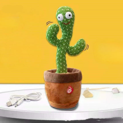Dansende Cactus™ | Grappige Bewegingen, Kleurrijke LED-Verlichting & Uniek Design!